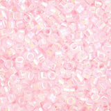 Miyuki Delica 11/0 Pink Lined Crystal AB