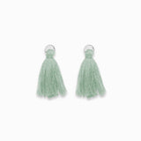 Pompons en coton & argenté 25mm - Vert