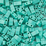 Perles Miyuki Half-Tila 2,30mm - Opaque Turquoise Green