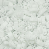 Perles Miyuki Half-Tila 2.30mm - Opaque White