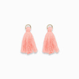 Pompons en coton & doré 25mm - Rose