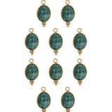 Ovale sertie en pierres fines 9x13mm - Doré