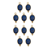 Ovale sertie en pierres fines 9x13mm - Doré