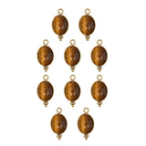 Ovale sertie en pierres fines 9x13mm - Doré