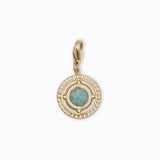 Charms médaille pierres fines zalij 15mm