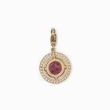 Charms médaille pierres fines zalij 15mm