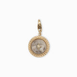 Charms pierre fine bombé étoile 15mm