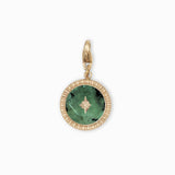 Charms pierre fine bombé étoile 15mm