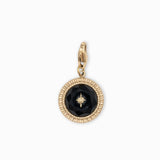 Charms pierre fine bombé étoile 15mm