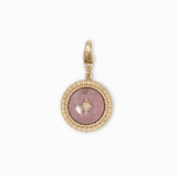 Charms pierre fine bombé étoile 15mm