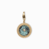 Charms pierre fine bombé étoile 15mm