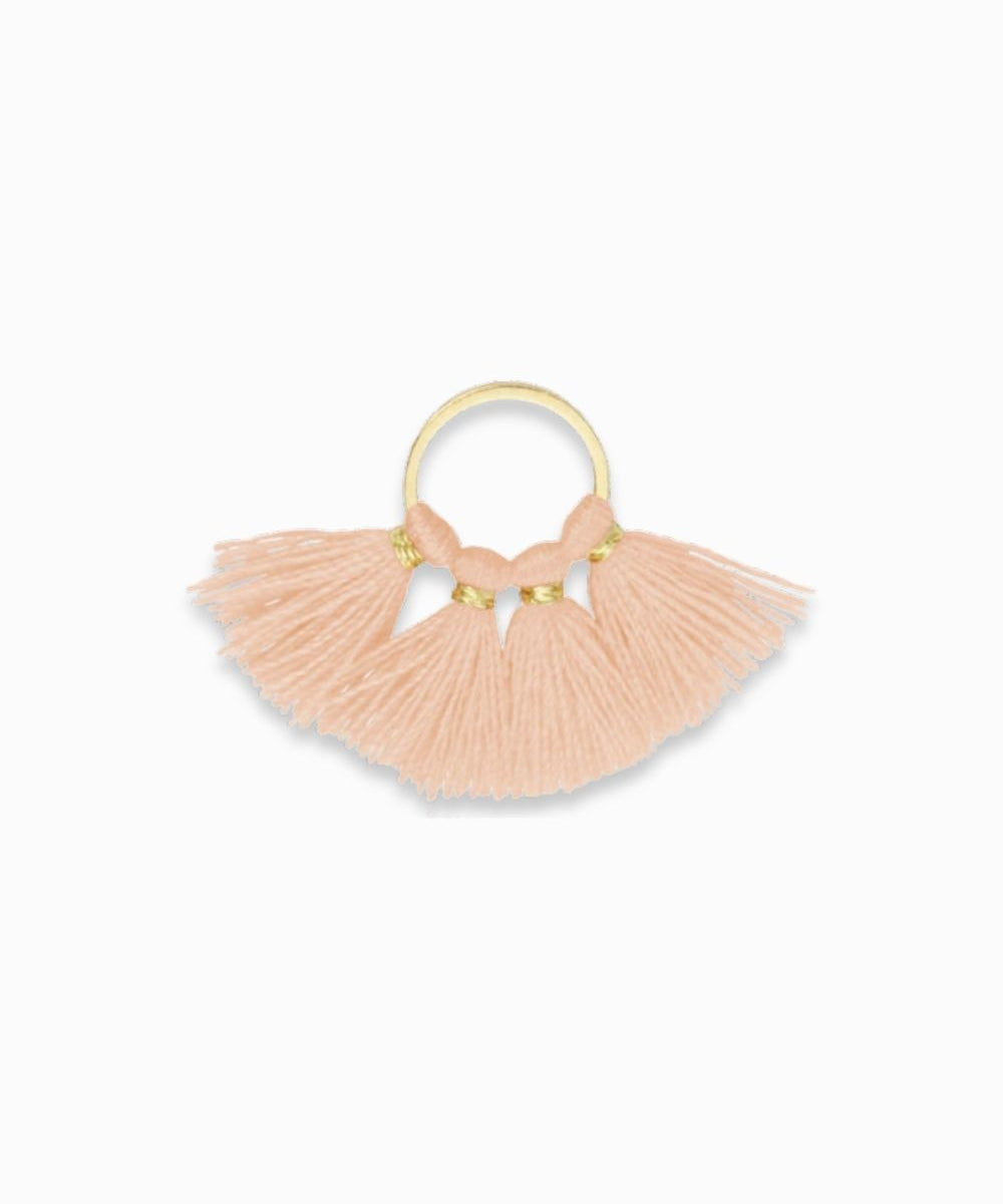 Pendentif pompon en coton 10x22mm
