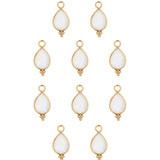 Goutte sertie en pierres fines 7x15mm