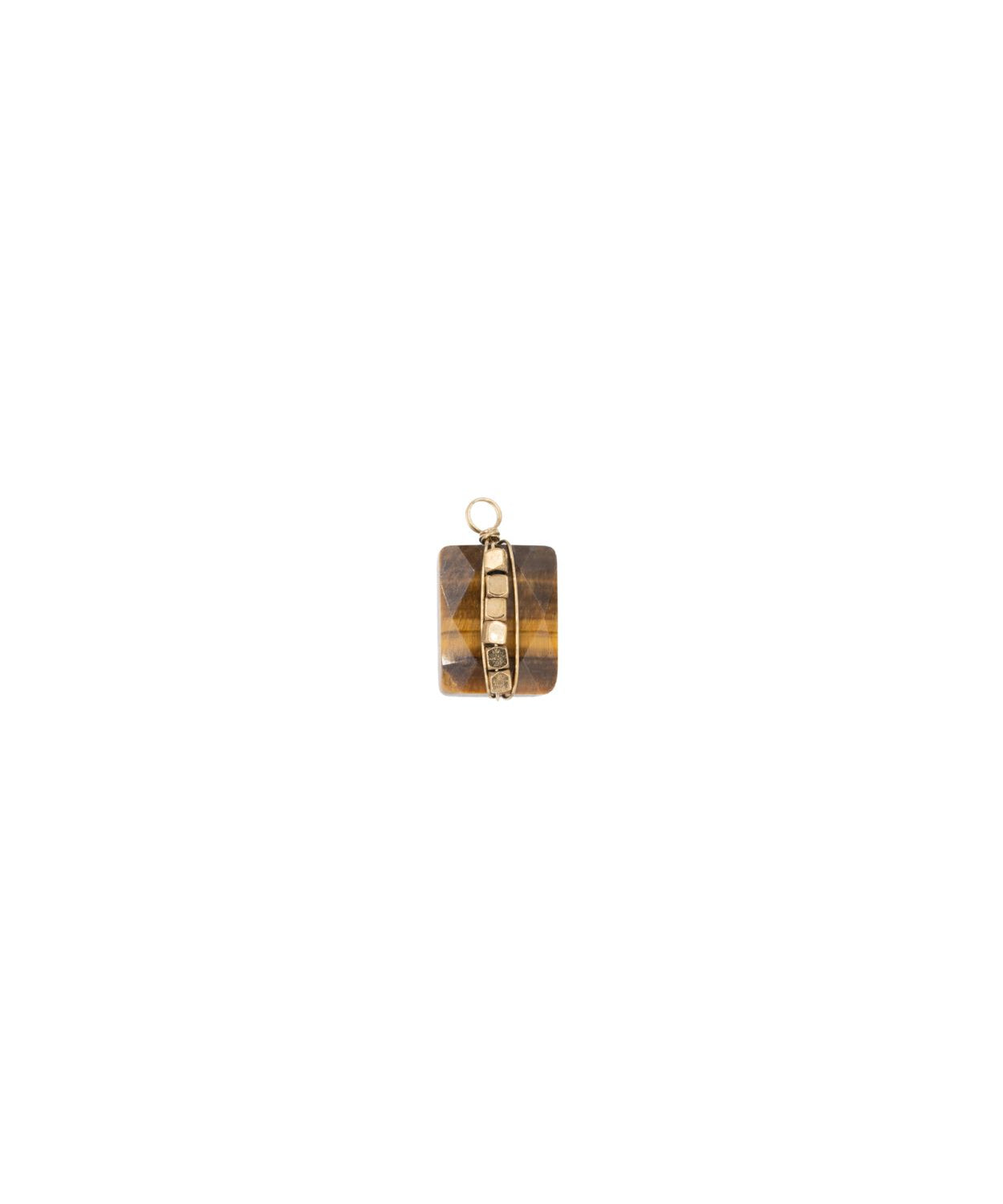 Pendentif en pierre fine rectangle 10x8mm