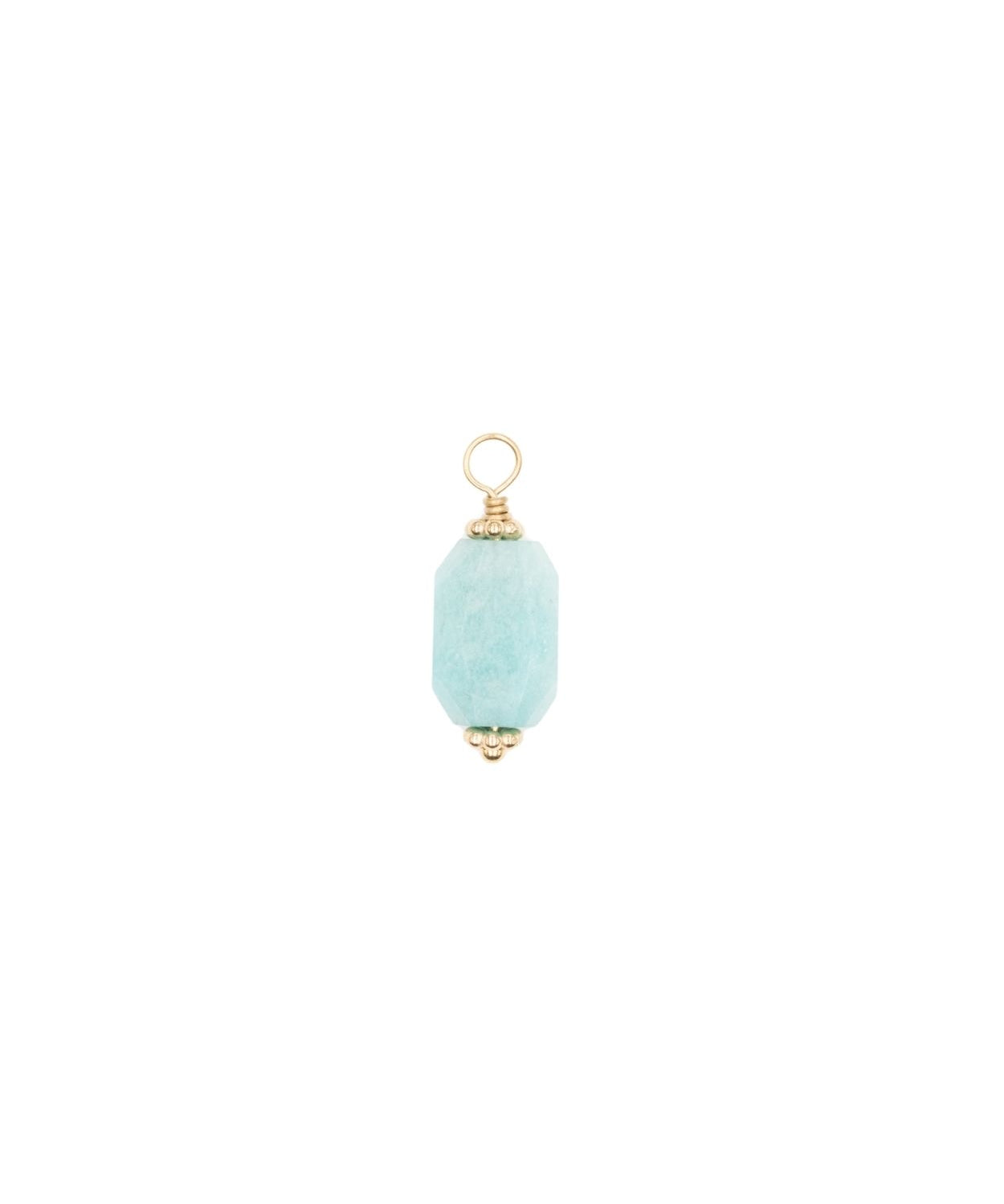 Pendentif pierre fine prisme pentagonal 18x9mm