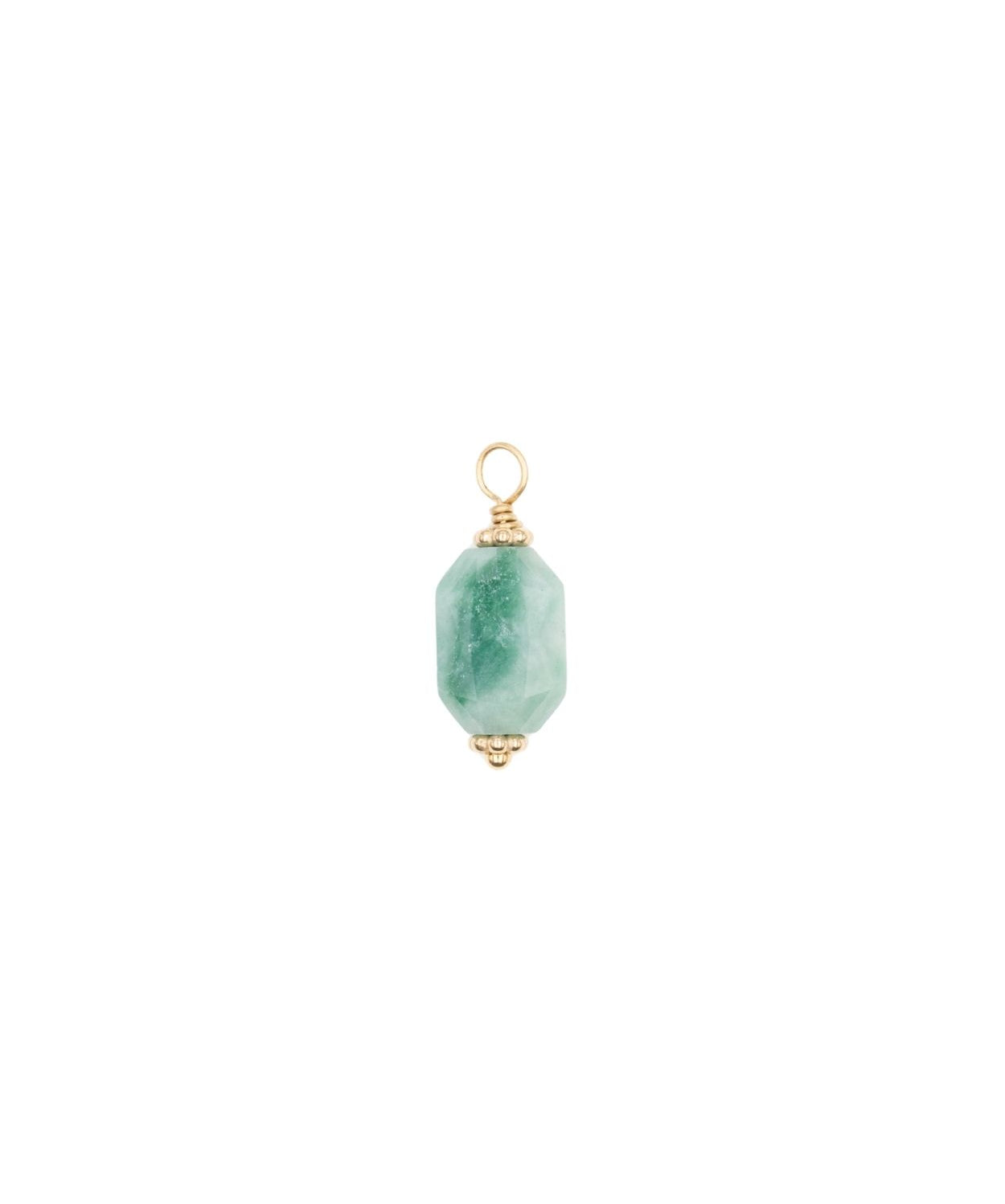 Pendentif pierre fine prisme pentagonal 18x9mm