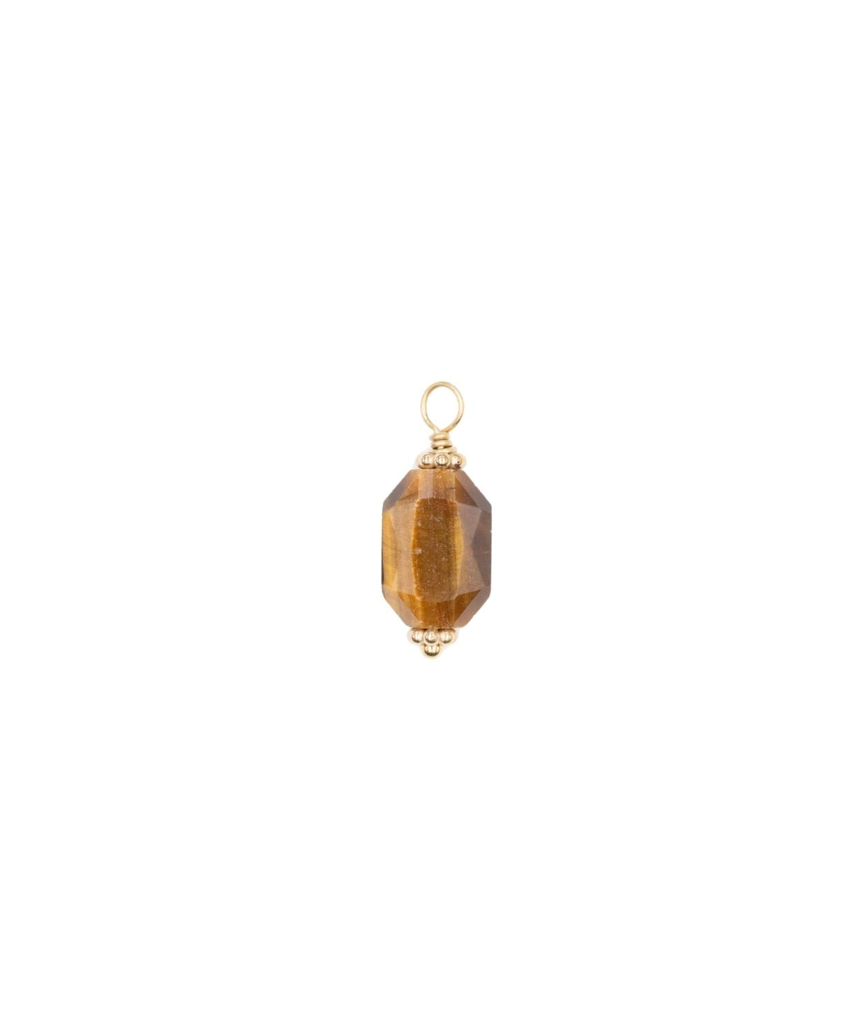 Pendentif pierre fine prisme pentagonal 18x9mm