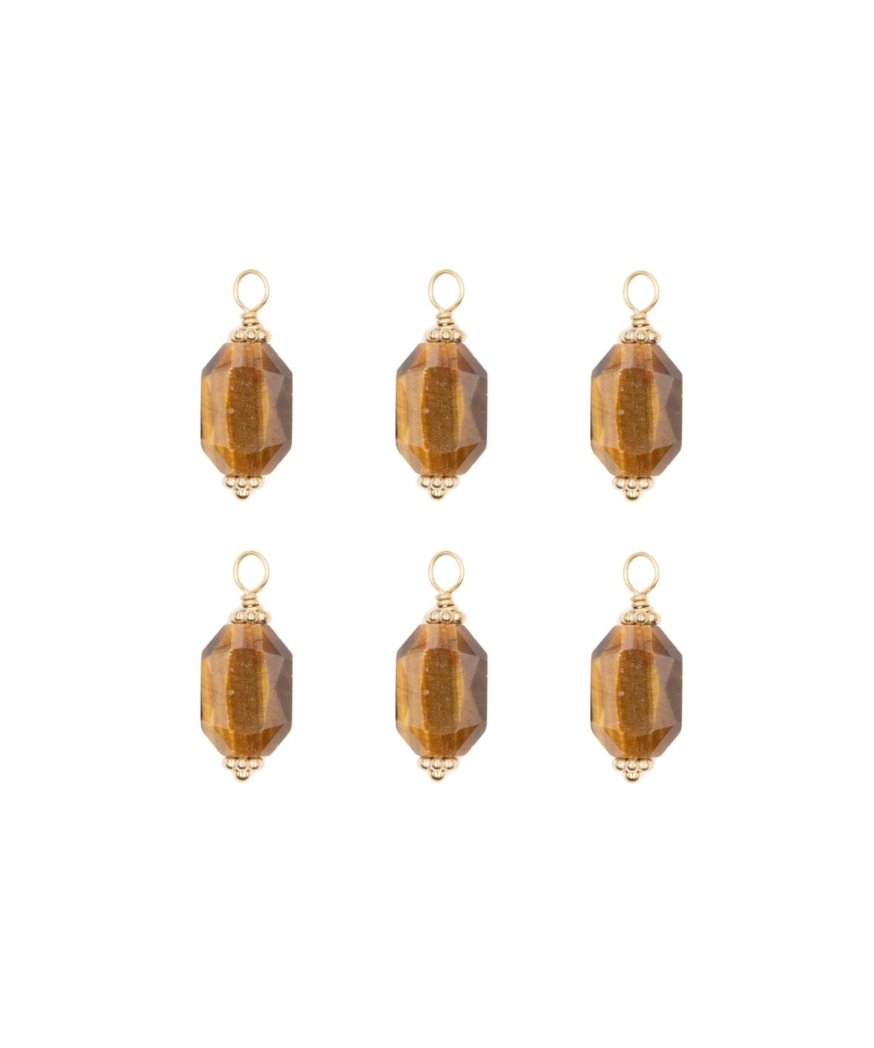 Pendentif pierre fine prisme pentagonal 18x9mm