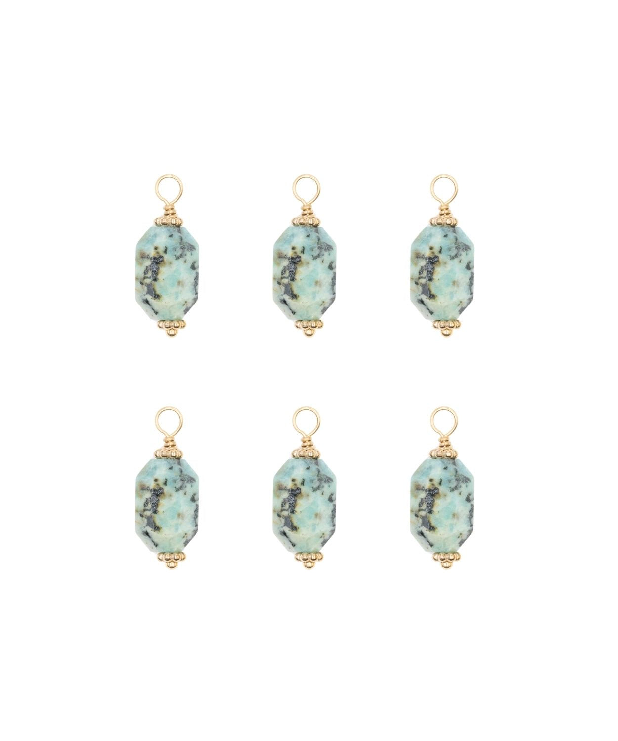 Pendentif pierre fine prisme pentagonal 18x9mm