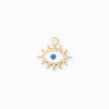 Pendentif oeil bleu 14x18mm