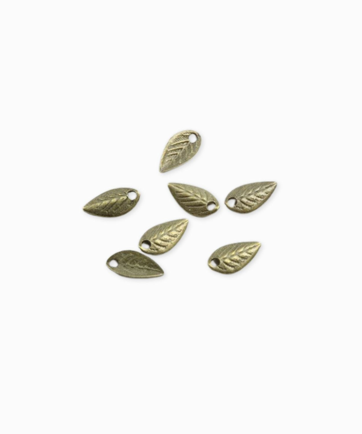 Breloques feuilles 7.50x4mm