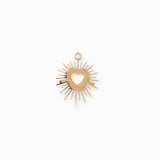 Pendentif rayons coeur 23x18mm