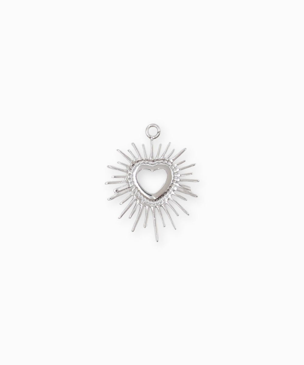 Pendentif rayons coeur 23x18mm
