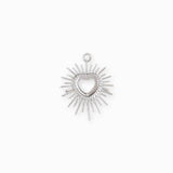 Pendentif rayons coeur 23x18mm