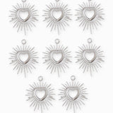Pendentif rayons coeur 23x18mm