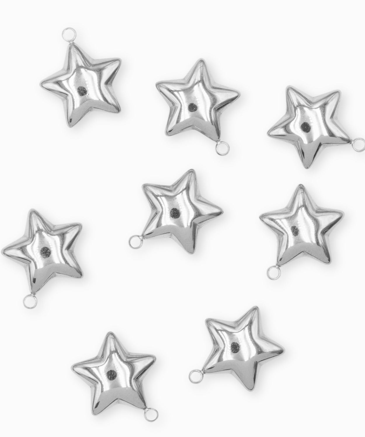 Pendentif étoile bombée 15mm