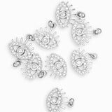 Pendentif oeil strass 11x14mm