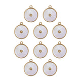 Pendentif rond nacre 18mm