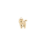 Pendentif chat ruban 11x10mm