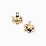 Pendentifs mini fleurs 11mm