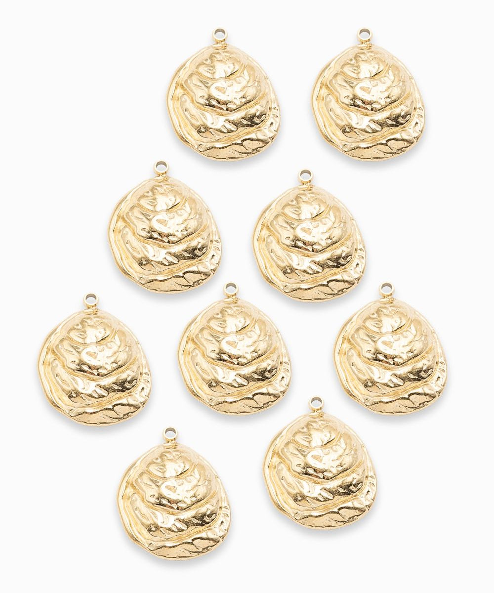 Pendentif coquille d'huître 17x14mm