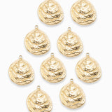 Pendentif coquille d'huître 17x14mm