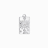 Pendentif médaille rectangle 22x13mm