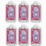 Pendentifs médaille fortune 27x15mm - Rhodié