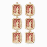 Pendentif rectangle Vierge Marie 20.30x14mm