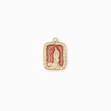 Pendentif rectangle Vierge Marie 20.30x14mm