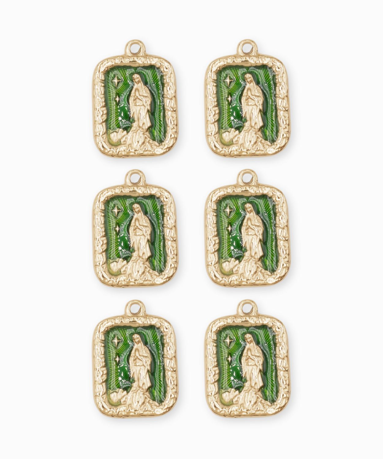 Pendentif rectangle Vierge Marie 20.30x14mm
