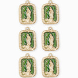 Pendentif rectangle Vierge Marie 20.30x14mm