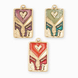 Pendentif médaille soul mate 20x13.5mm - Lot mélangé
