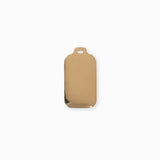 Pendentif rectangle fortune coeur 24x14.5mm - Doré