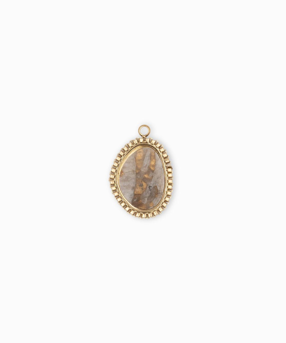 Pendentif pierre 16x13mm