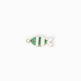 Pendentif poisson rayé 12x5.5mm