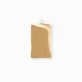 Pendentif médaille strass 24x15mm