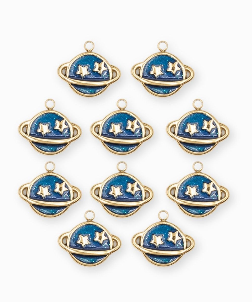 Pendentif saturne 8.5x12mm