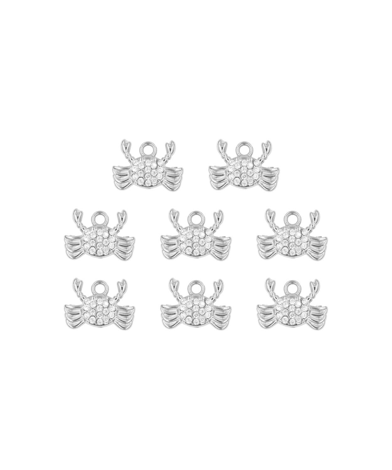 Pendentif crabe strass 9x12mm
