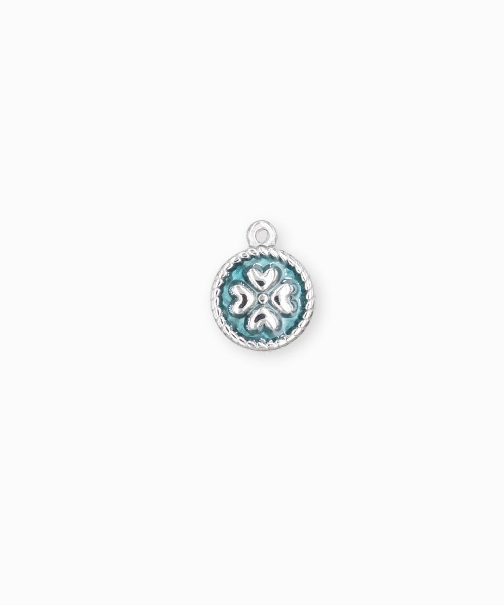 Pendentif médaille trèfle 13.5mm